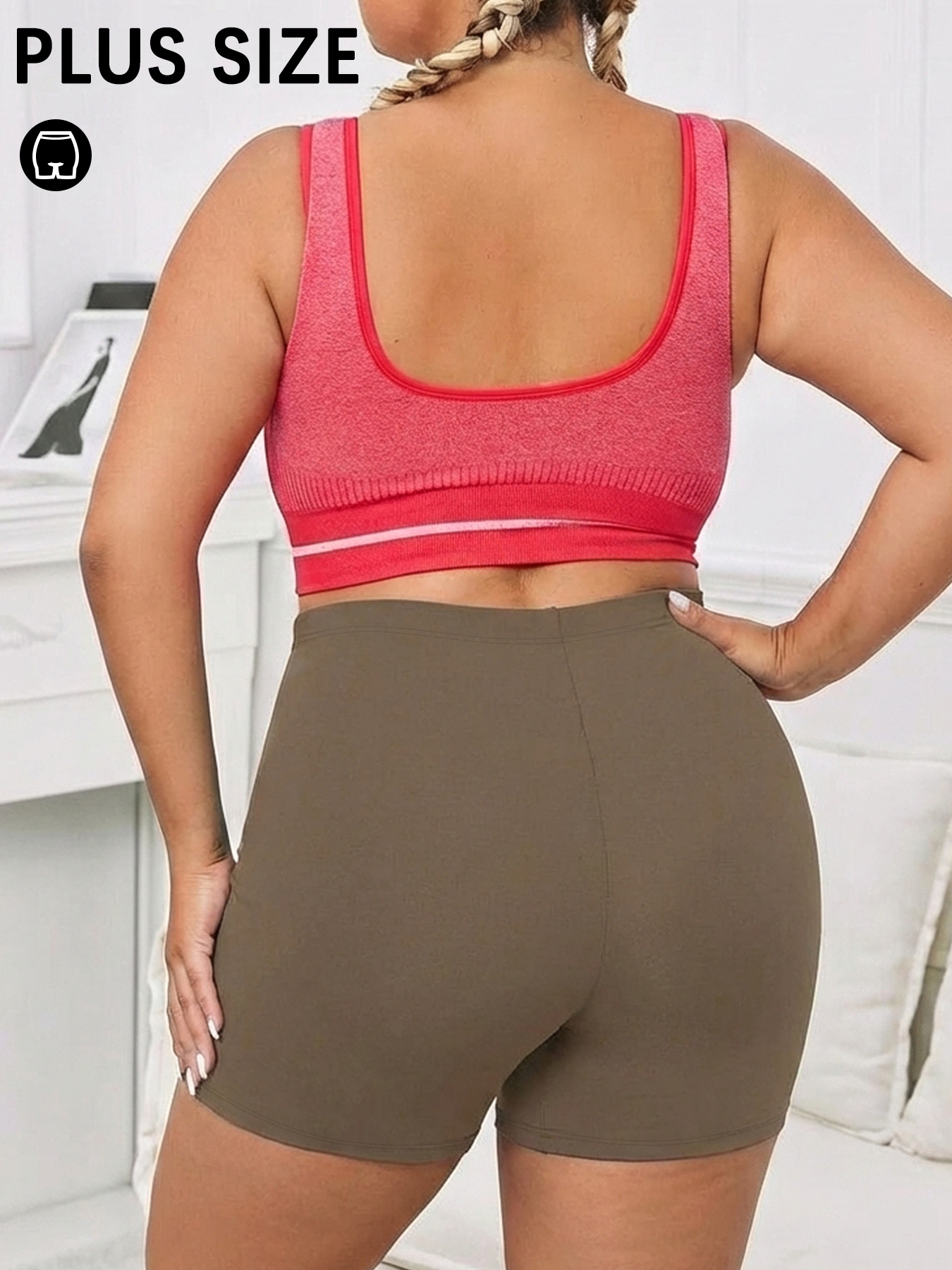 Running Gear Women - Plus Size Women's High Elastic Biker