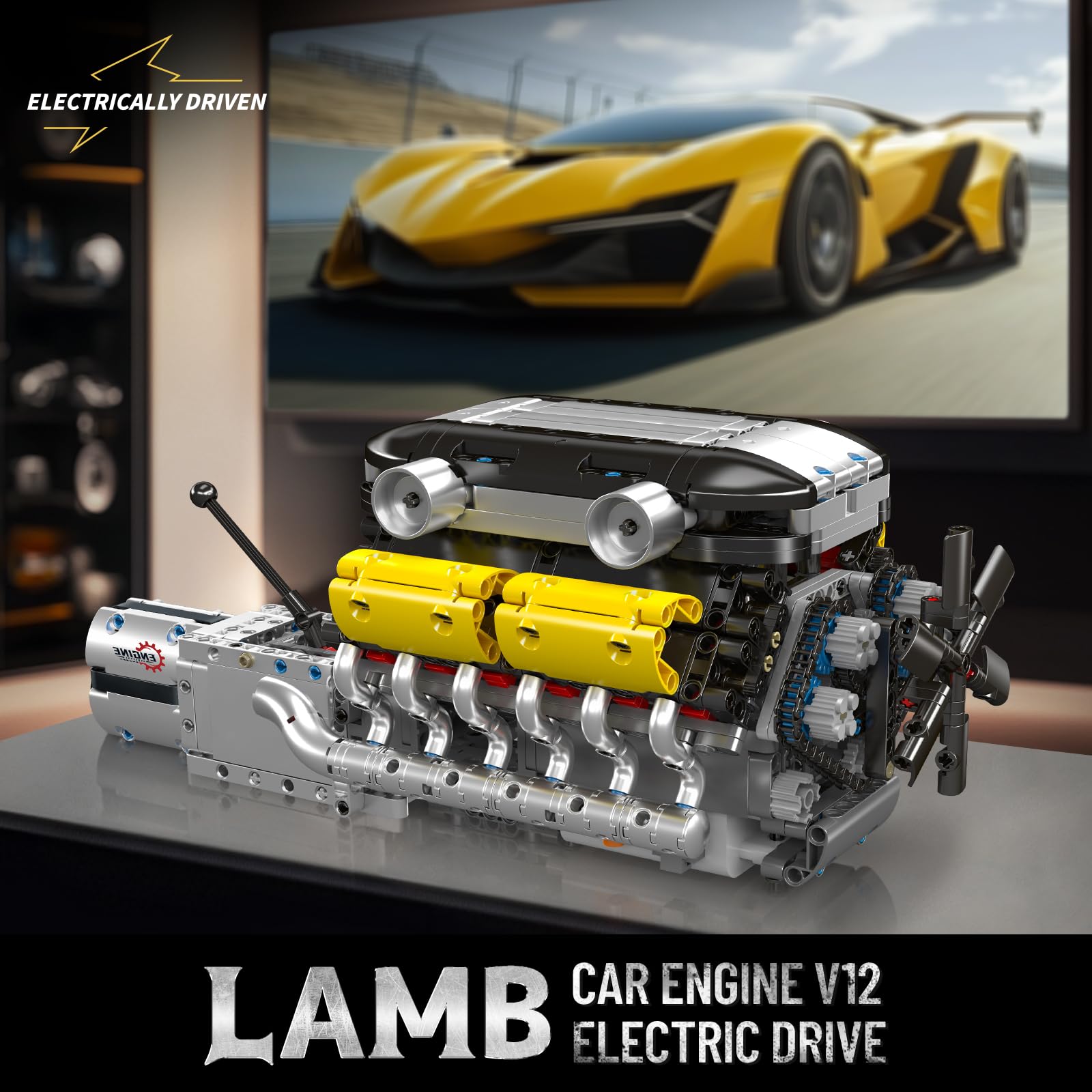 V12 Engine Model kit That Runs - огляд і ціна Running Gear Engine