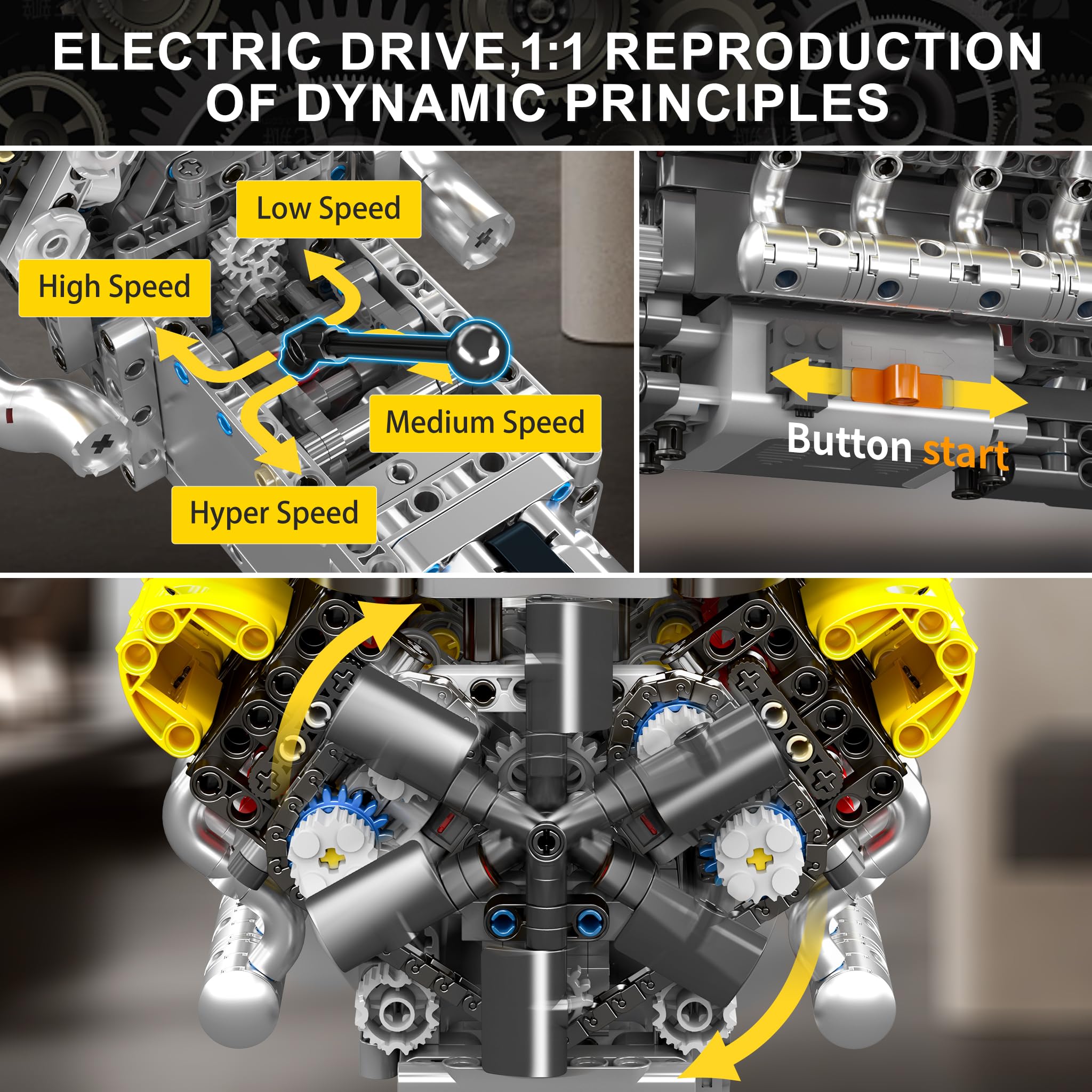 V12 Engine Model kit That Runs - огляд і ціна Running Gear Engine