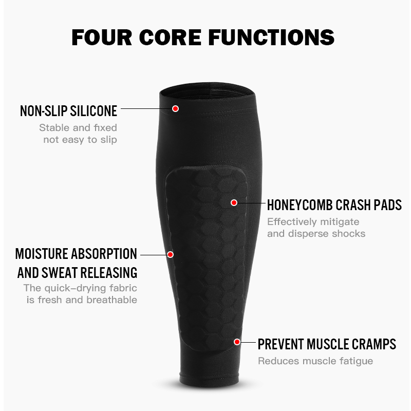 1Pcs Football Shin Guard Socks - огляд і ціна Compression Calf Sleeve