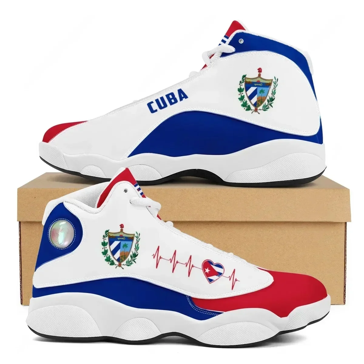 CUBA Flag Print Cool Men Baske - огляд і ціна Running Gear Shoes