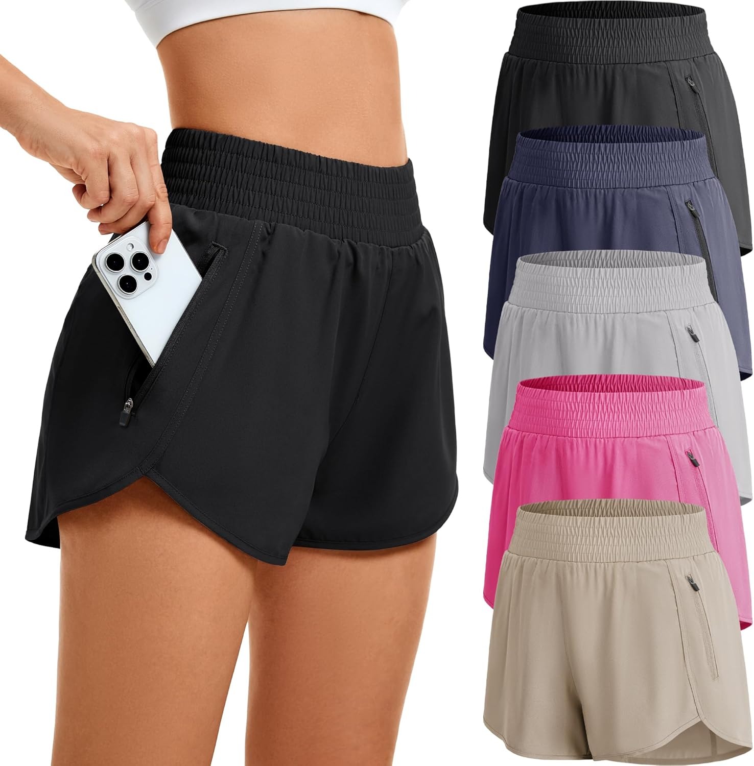 Women's High-waisted Sports Sh - огляд і ціна Running Gear Women