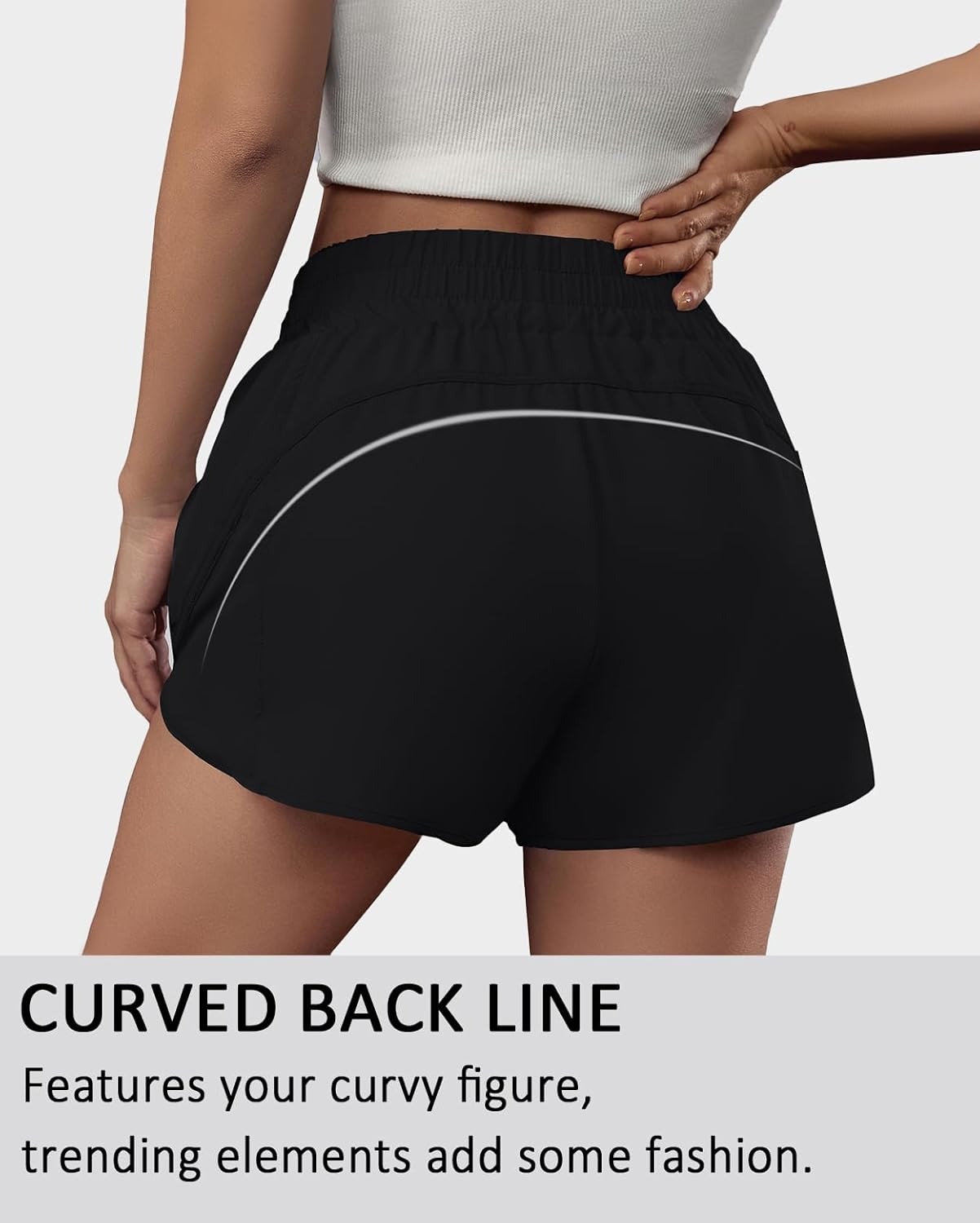 Women's High-waisted Sports Sh - огляд і ціна Running Gear Women